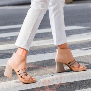 Kork-ease Hickland platform block heel sandals size 8